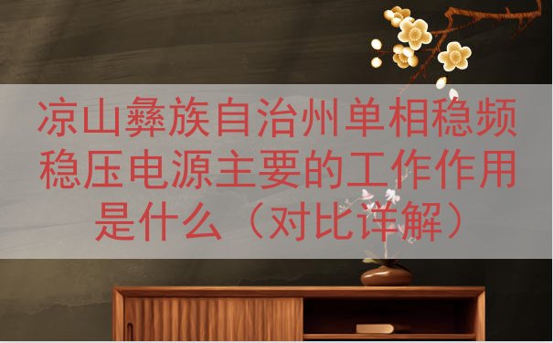 凉山彝族自治州单相稳频稳压电源主要的工作作用是什么（对比详解...